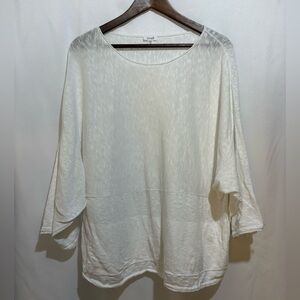 Pure Jill J Jill Cotton Linen‎ Top With Pockets size Medium Oversized